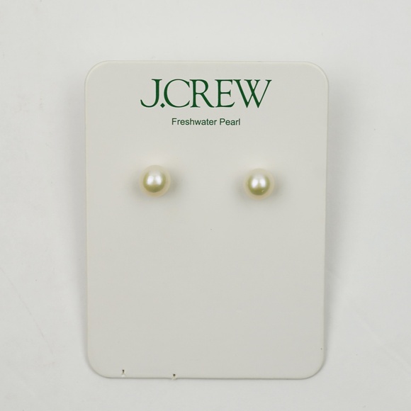 New JCREW Pearl Stud Earrings $60 75333 - Picture 3 of 4